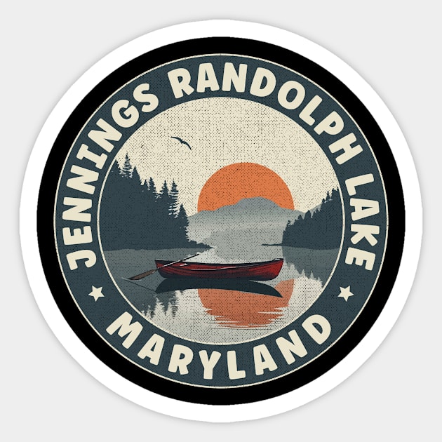 Jennings Randolph Lake Maryland Sunset Sticker by turtlestart
